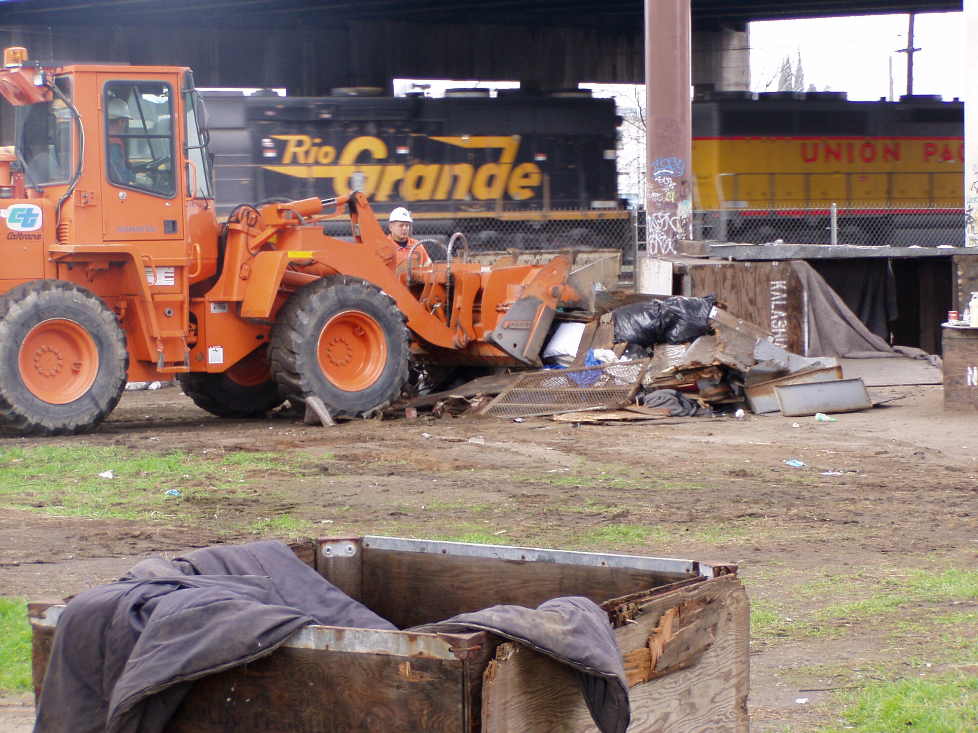 Both Caltrans and the City of Fresno used bulldozers to take and immediately destroy homeless people’s property.